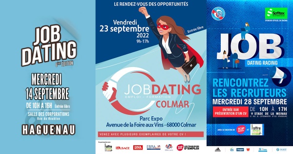 À vos CVs pour les jobdating de septembre ! 